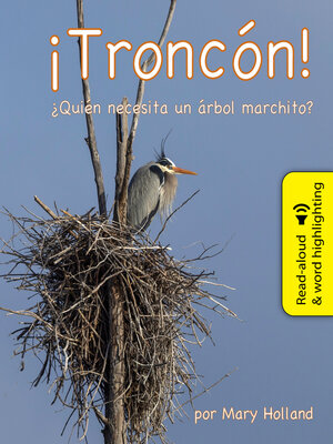 cover image of ¡Troncón! ¿Quién necesita un árbol marchito?
